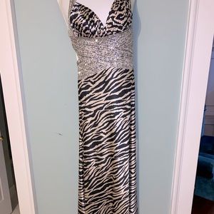Jovani Animal printed Prom Dress